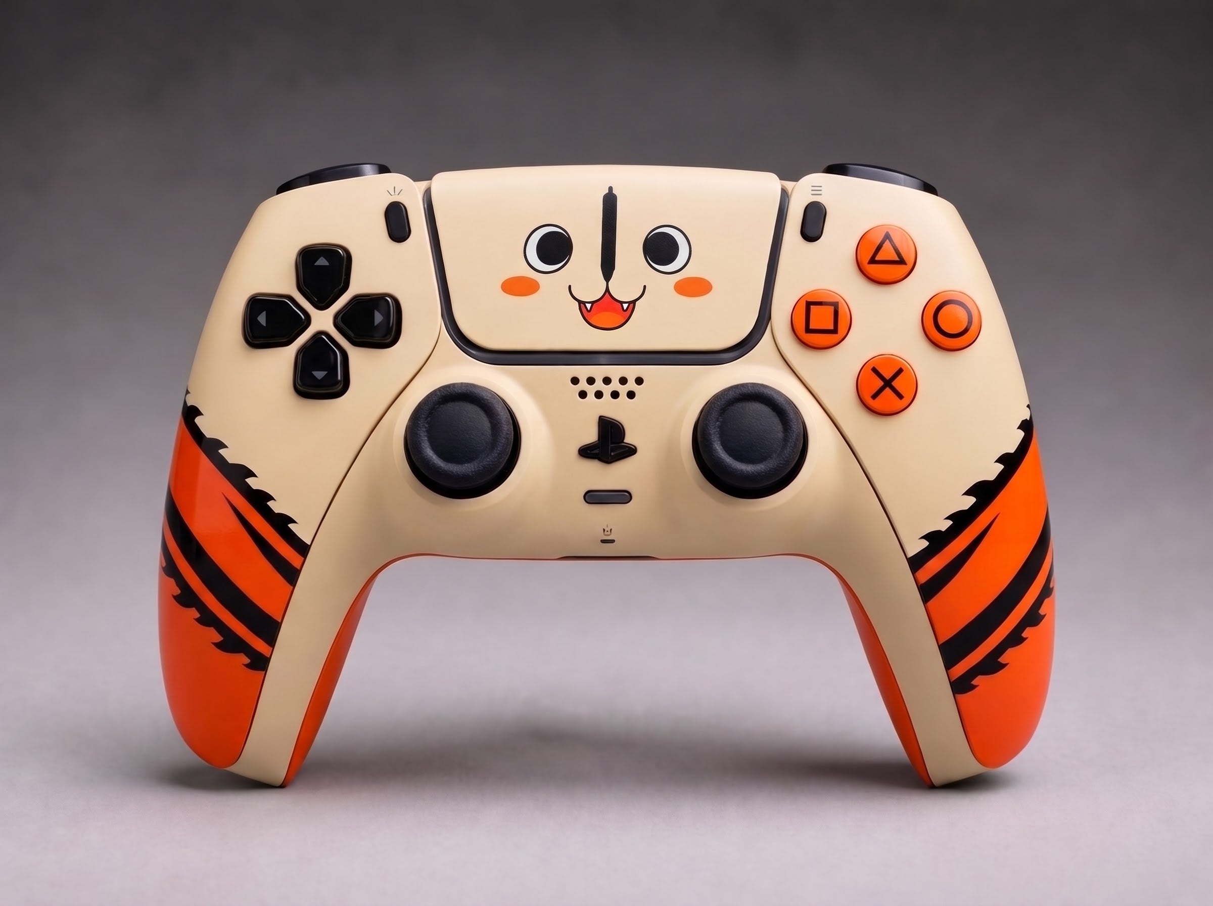 Pochita — PS5 custom controller, front view