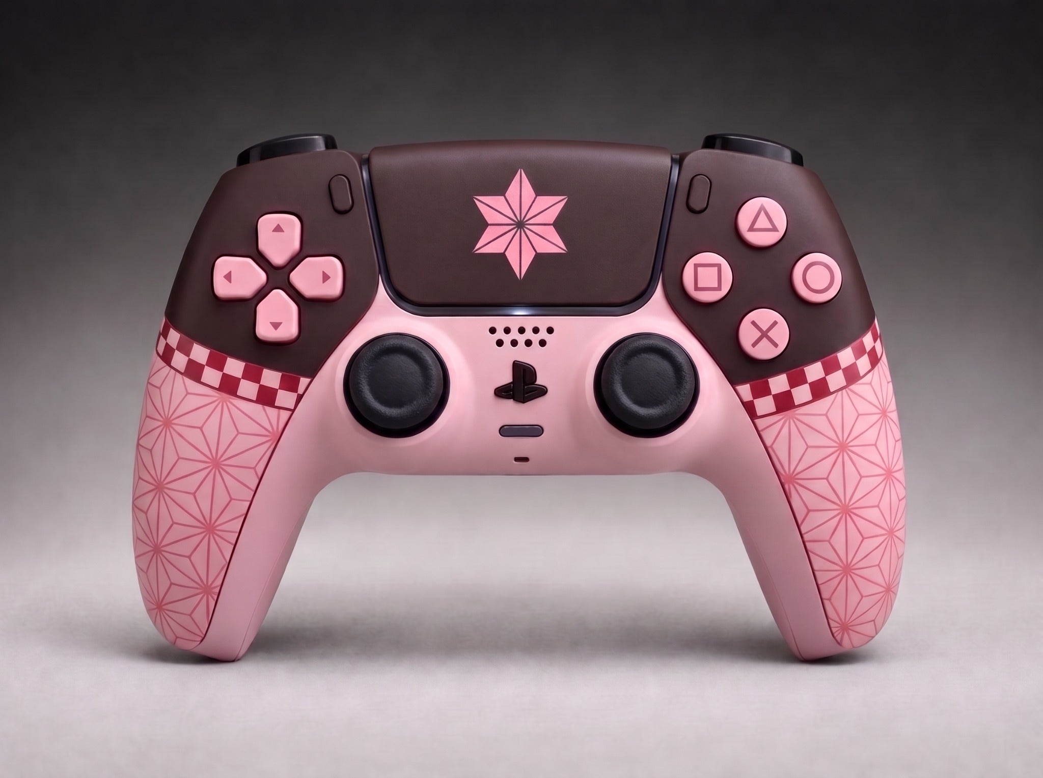 Nezuko Kamado custom controller, front view